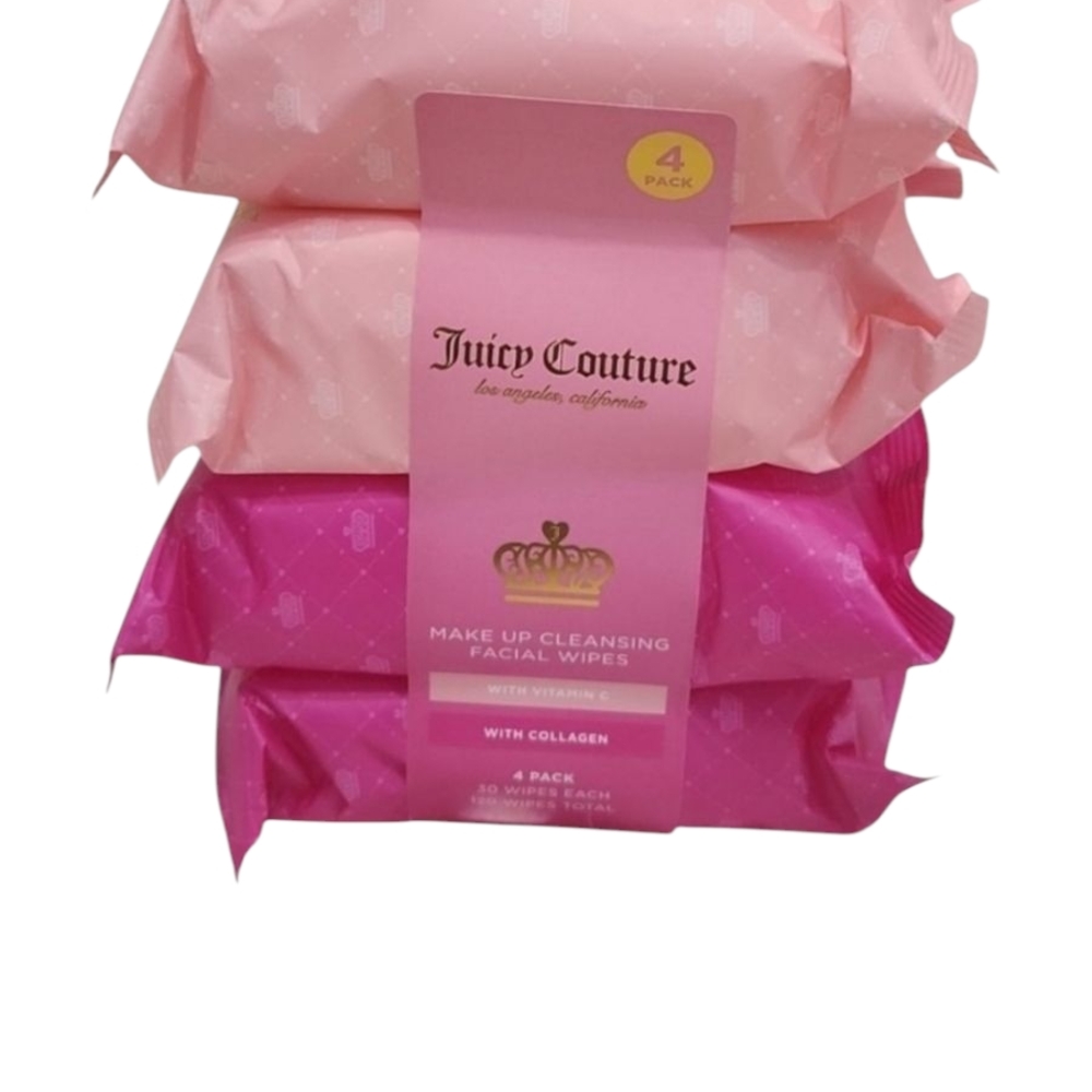 Juicy Couture Make-Up Cleansing Facial Wipes - 4 Pack